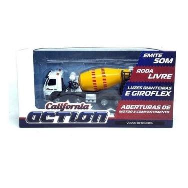Imagem de Miniatura 1/50 Caminhao Volvo Betoneira 68380 Com Luz E Som Cor Branco