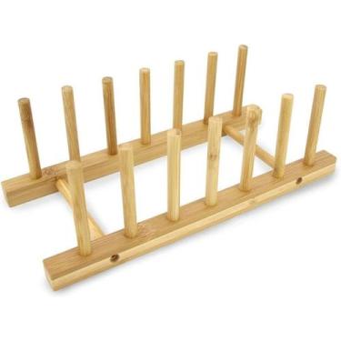 Imagem de Suporte Escorredor para 6 Pratos em Bambu Ecokitchen - Mimo Style