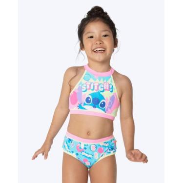 Imagem de Biquíni Stitch Infantil Feminino Puket 110401312, Azul, 4