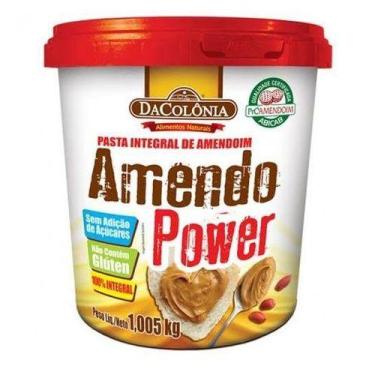 Imagem de Pasta De Amendoim 1kg Integral Tradicional Amendo Power Dacolônia - 1 