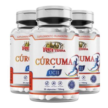 Imagem de 3x Cúrcuma com Colágeno Tipo2 UC2 750mg 90cps - Cúrcuma com Colágeno T