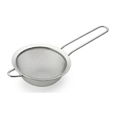 Imagem de 6 Peneira Inox Luxo Profissional 8cm Para Cozinha Pequena - SQ