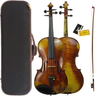 Imagem de Violino 4/4 Antigo Stainer de Oficina Fundo Bipartido Maciço - Orquezz