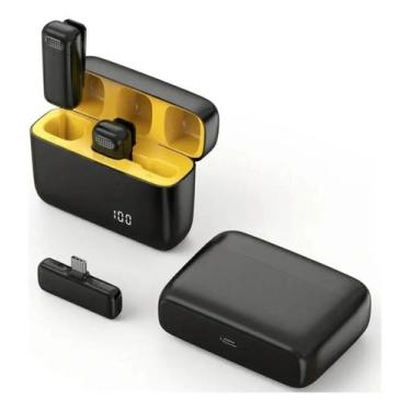 Imagem de Microfone De Lapela Sem Fio J12 Tipo C Para Celular Sortido - Genérica
