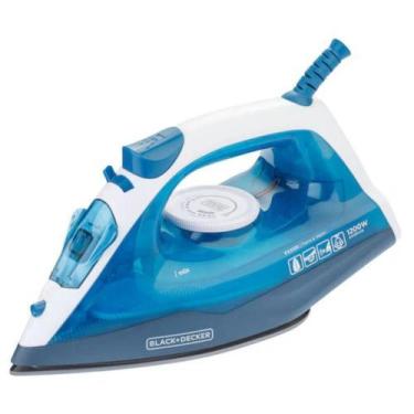 Imagem de Ferro de Passar Vapor 1200W Black & Decker FX2150 Azul e Branco
