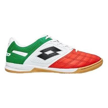 Imagem de Chuteira Futsal Lotto Stadio Potenza Gold Vermelho