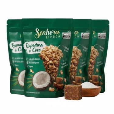 Imagem de Kit c/ 4un Pipoca Gourmet SENHORA Sabor Rapadura e Coco 100g