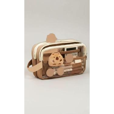 Imagem de Estojo de Papelaria Capivara Marrom Claro - Congratulations Store