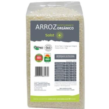 Imagem de Arroz Cateto Curto Branco Orgânico Solst 1kg
