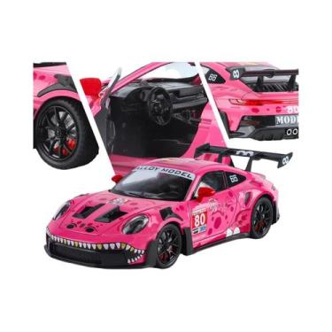 Imagem de Modelo De Carro Esportivo 911 GT3 RS Em Escala 1:24 Com Som E Luz Para