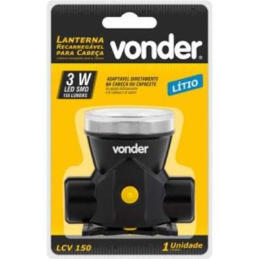 Imagem de Lanterna Para Cabeça LED Recarregável LCV 150 Vonder