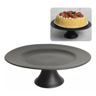 Imagem de Prato Para Bolo Manhattan 30cm  Elegância e Sofisticação - Haüskraft, 