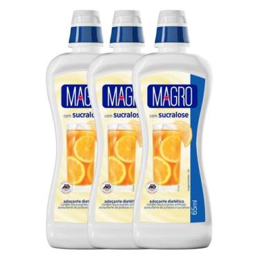 Imagem de Kit 3 Unid. Adoçante Magro com Sucralose Liquido 65Ml