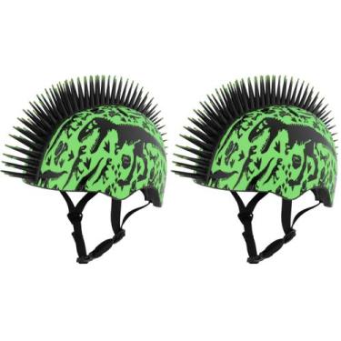 Imagem de Capacete Esportivo Raskullz Skelosaurus para Crianças 48-52 cm Pacote 