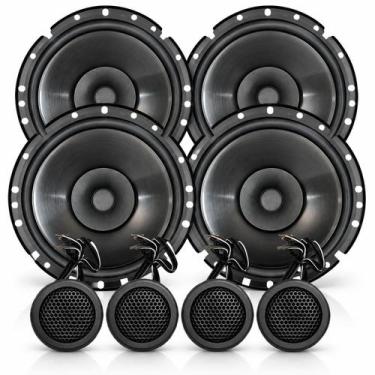 Imagem de Kit Vias 4 Alto Falante Bomber Bbr 6 Polegadas Mini Tweeter