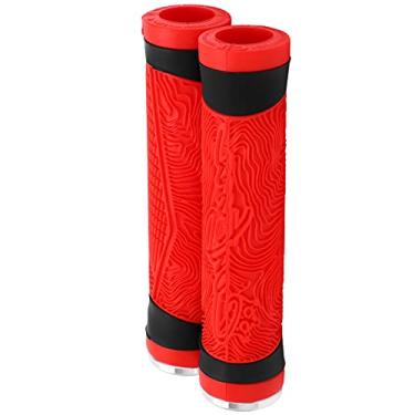 Imagem de Capa de alça de bicicleta, alça de bicicleta antiderrapante MTB Alças de silicone para mountain bike para para amantes do ciclismo de bicicleta para bicicleta(vermelho)