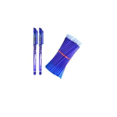 Imagem de Caneta Mágica, Fantasminha que Apaga com Calor ou Borracha (2 canetas azuis + 40 Refil)