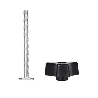 Imagem de Braçadeira rosqueada de 8 mm, conjunto de braçadeira de fixação rápida de metal para ferramenta de trabalho de madeira T-Slot (parafuso T + porca do puxador)