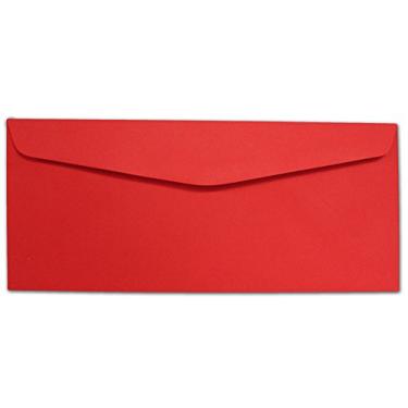 Imagem de Envelopes vermelhos nº 10 – 100 envelopes – Envelopes de marca de materiais de impressão de mesa