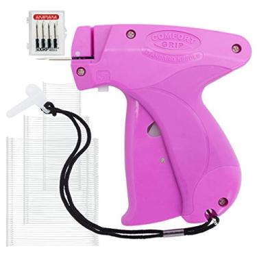Imagem de Amram Pistola de etiquetagem Comfort Grip para roupas e preços, o kit inclui pistola de fixação de etiqueta padrão, 2500 Asstd 2.5 cm, 5.1 cm, 7.6 cm acessórios de farpas, 5 agulhas