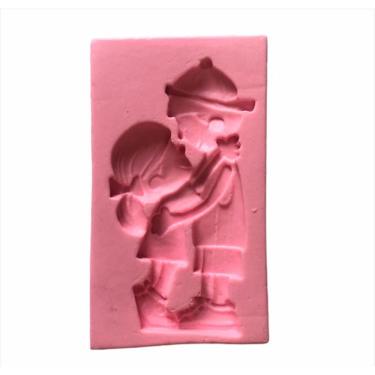 Imagem de Molde De Silicone Namorados, Casal, Resina, Confeitaria, Biscuit Molds Planet