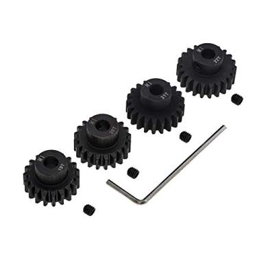 Imagem de Conjunto de engrenagem de pinhão 4 peças Mod 1 de 5 mm endurecido 19T 20T 21T 22T M1 Pitch Gears RC Upgrade Part with Screwdriver