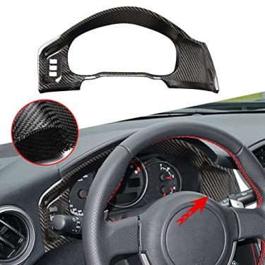 Imagem de FINMOKAL Acabamento Da Tampa Do Painel De Instrumentos De Fibra De Carbono Real Para Toyota 86/Subaru Brz 12-20 Preto, Fibra De Carbono