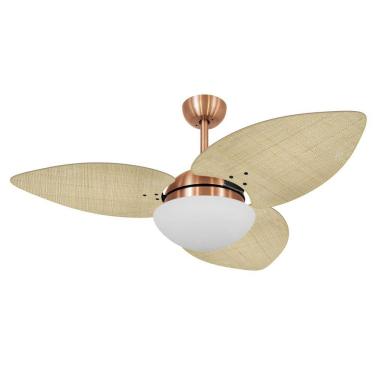 Imagem de Ventilador Teto Volare Cobre Dunamis S3 Palmae Natural 127V