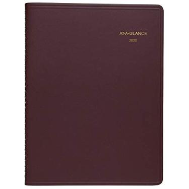 Imagem de AT-A-GLANCE 2020 Agenda semanal/livro de compromisso, 8-1/4" x 11", grande, Winestone, Winestone, pack of 2