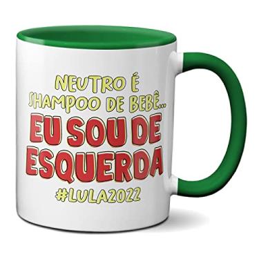 Imagem de Caneca Neutro É Shampoo De Bebê Eu Sou De Esquerda (Verde)
