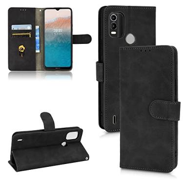 Imagem de YUNCHAO Caixa de telefone Para Nokia C21 Plus Skin Feel Flip Flip Leather Phone capa para celular