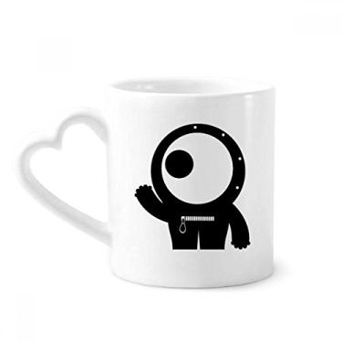 Imagem de Caneca alienígena do monstro alienígena do universo caneca de café cerâmica copo de coração de vidro