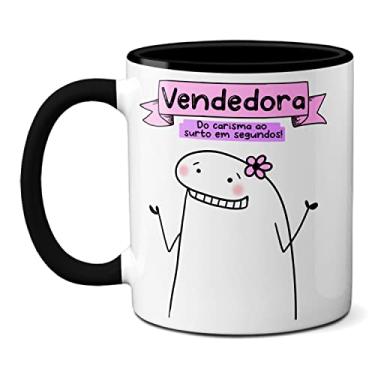 Imagem de Caneca Vendedora Do Carismo Ao Surto Em Segundos! Presente (Preta)