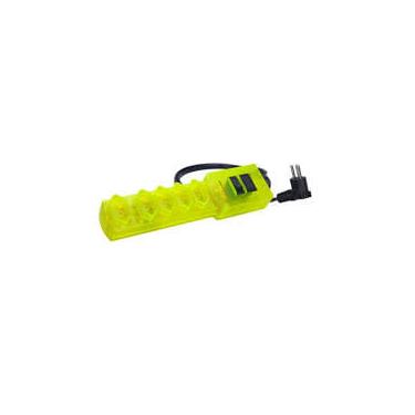 Imagem de Filtro de Linha MG-3001 C/5 Tomadas 1,5mts 1 Novo ABNT – Margirius | Amarelo Neon