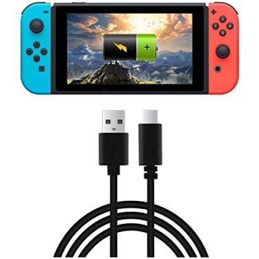 Imagem de Cabo carregador USB tipo C de 3 m OSTENT para controle Nintendo Switch
