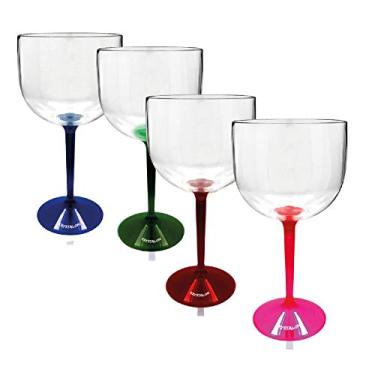 Imagem de Kit 4 Taças Gin Bicolor Coloridas - 4 Cores - Acrílico Ps