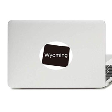 Imagem de Wyoming Adesivo de vinil com emblema dos Estados Unidos da América para laptop