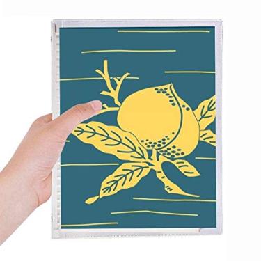 Imagem de Caderno de Pêssego Amarelo Pintura Cultura Folhas Soltas Diário Recarregável