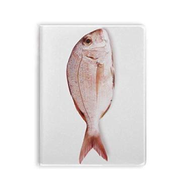 Imagem de Diário de capa macia para caderno pequeno Ocean Fish Fresh Pink