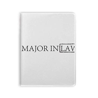 Imagem de Diário com citação I Major In Law Art Deco para presente, capa de goma