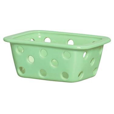 Imagem de Cestinha Retangular Vasada Ceramicas Pegorin Verde Claro