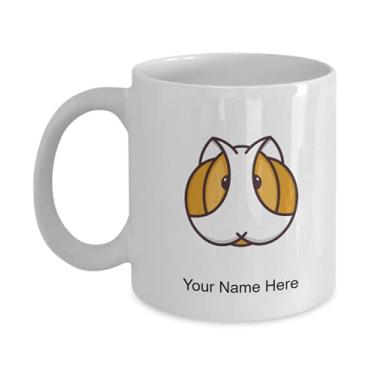 Imagem de Caneca personalizada de porquinho-da-índia – Caneca de café para amantes da Índia – Caneca de café de 325 ml