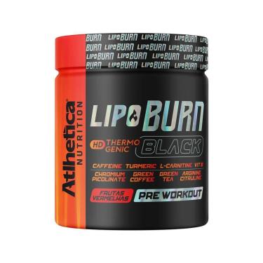 Imagem de Lipo Burn Black Pre Workout  - 200g Frutas Vermelhas - Atlhetica Nutrition-Unissex