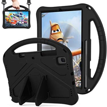 Imagem de QYiiD Capa infantil para Lenovo Tab P11 2ª geração/Xiaoxin Pad Plus 2023 11,5 polegadas TB350FU/TB350XU, leve à prova de choque com alça conversível e alça de ombro para crianças, preta