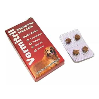 Imagem de Vermitril - Anti Pulgas E Carrapatos 4 Comprimidos Para 15kg Cada