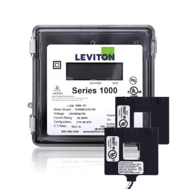 Imagem de Leviton Kit externo 1O240-4W Série 1000 120/240V 400A 1P3W com 2 CTs de núcleo dividido
