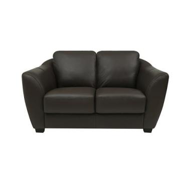 Imagem de Sofá de Couro Baltic 2 Lugares Marrom - Mempra