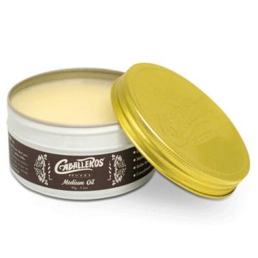 Imagem de Pomada Medium Oil - Efeito Brilho Média Fixação 90g Caballeros