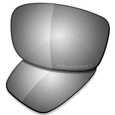 Imagem de SAUCER Lentes de reposição premium e protetores de nariz compatíveis com óculos de sol Costa Del Mar Piper 06S6003 High Defense - Metal cromado polarizado