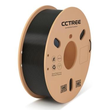 Imagem de Filamento de impressora 3D, filamento de impressão 3D PLA preto 1,75 mm, precisão dimensional +/- 0,02 mm, carretel de 1 kg (1 kg) serve na maioria das impressoras 3D FDM